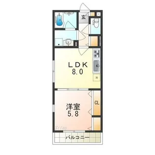 カーサエテルナ【3階】の間取り