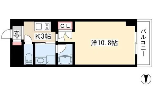 BSレジデンス栄【3階】の間取り