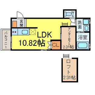 La Luce名駅南【2階】の間取り