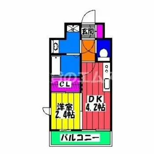 MODERN PALAZZO博多tres【6階】の間取り