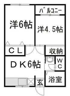 マキシム足原【402号室】の間取り
