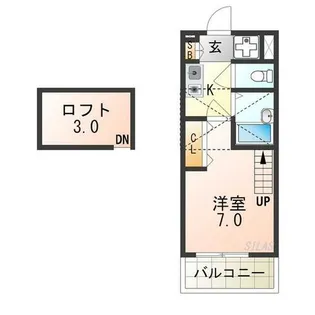フレンドシップⅠ【7階】の間取り