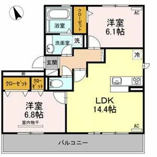 ホーリーギフト【3階】の間取り
