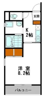 パークサイド姫路【101号室】の間取り