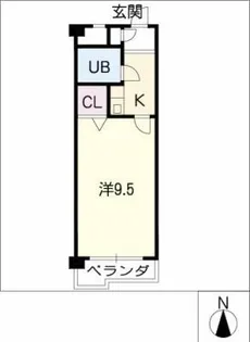 ライオンズマンション名大ウエスト111号【1階】の間取り