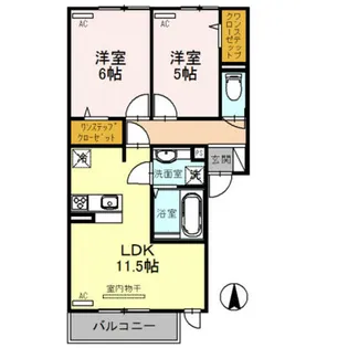 フォルトゥーナ【2階】の間取り