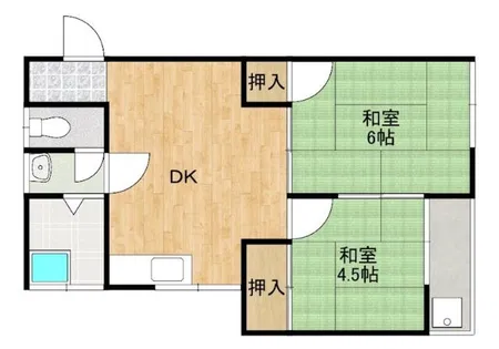 恵アパート (陣原)【2階】の間取り