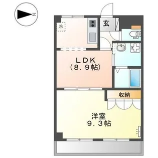 ハーティ スマイル【2階】の間取り
