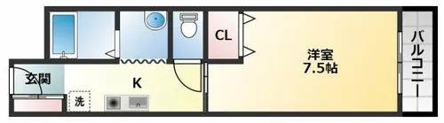 ゴールドハイツ【5階】の間取り