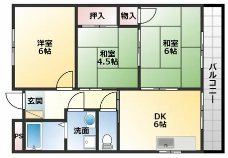 サンヒルズハイム【4階】の間取り