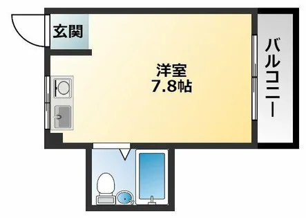 松野コーポB棟【2階】の間取り