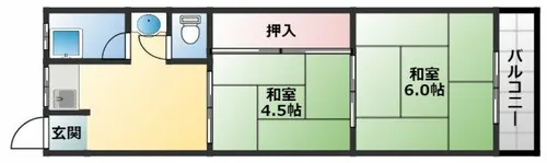田中文化【2階】の間取り
