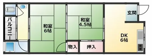 漁野文化【2階】の間取り