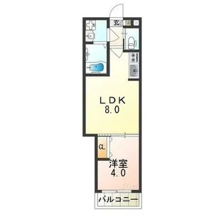 H-maison住吉Ⅱ【203号室】の間取り