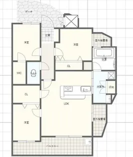 アルファステイツ姫路城西【7階】の間取り