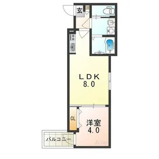 H-maison住吉Ⅱ【207号室】の間取り