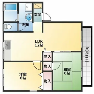 ローズハイツ【2階】の間取り