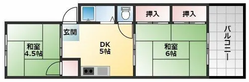 加賀ハイム【1階】の間取り