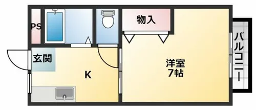天美参番館【2階】の間取り