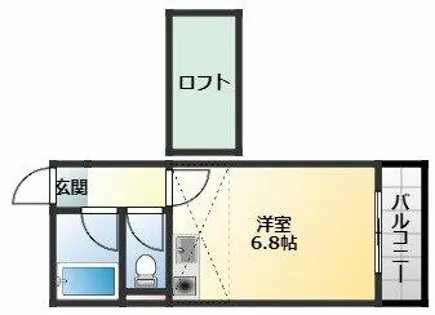 サンモール天美【2階】の間取り