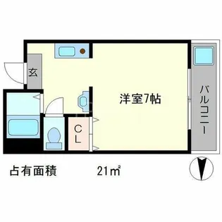 カーサあすか【2階】の間取り