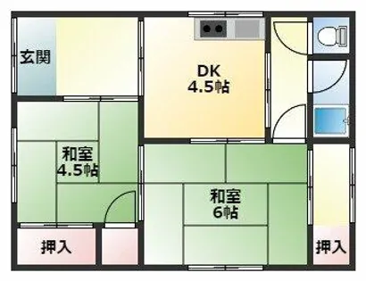 大阪府羽曳野市島泉1丁目【一戸建】の間取り