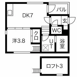 ハーモニーテラス六番 HT六番町は別物件【2階】の間取り