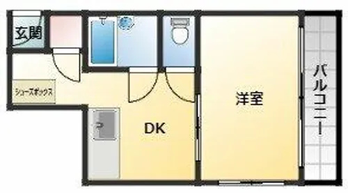 ウインライフ松原I【4階】の間取り