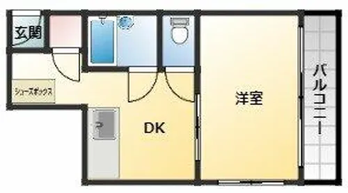 ウインライフ松原I【4階】の間取り