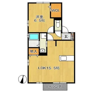 ヴィエント B棟【2階】の間取り