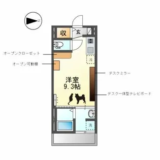 ソルチ歌里【2階】の間取り