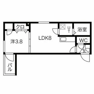 F asecia近大前【3階】の間取り