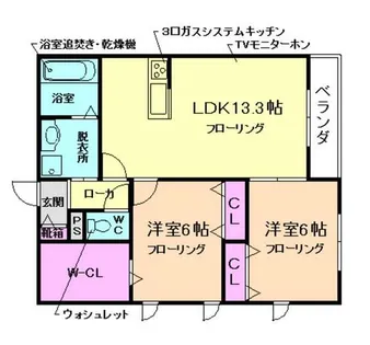 Casa de papy【2階】の間取り