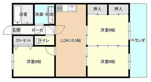 マーサーハイツ【202号室】の間取り