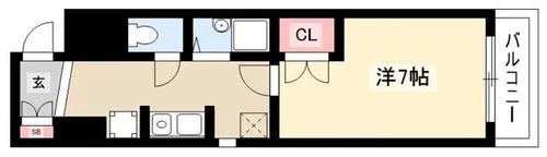 ユウワビル【103号室】の間取り