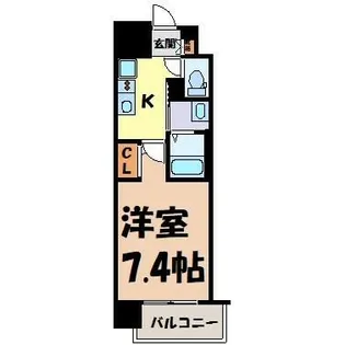 リバーコート砂田橋Ⅰ【13階】の間取り