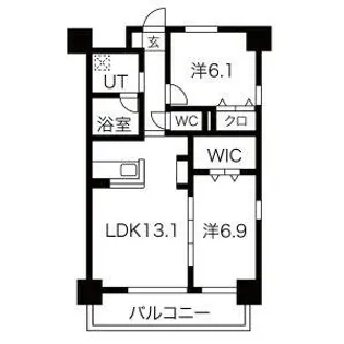 Royal Estate 井深【5階】の間取り
