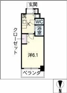 プレサンス名古屋STATIONアブソリュート【10階】の間取り