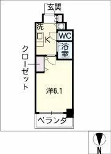プレサンス名古屋STATIONアブソリュート【10階】の間取り
