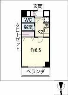 プレサンス名古屋STATUONアライブ【13階】の間取り