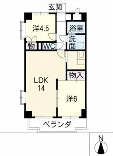 JOY CITY OHARU【3階】の間取り