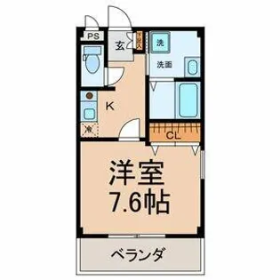 ヴェントKAMIYA【1階】の間取り