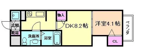 リーガルコート川西小花Ⅰ【303号室】の間取り