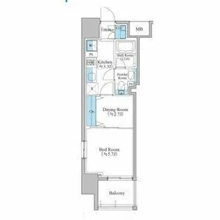 ブランシエスタ泉【5階】の間取り