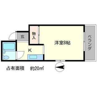 シンプルハイツベニス【2階】の間取り