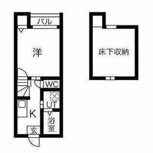 stage内田橋【1階】の間取り