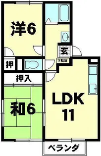 ウィンハイツ【102号室】の間取り