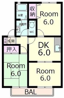 ムリノ・ア・ヴェント【2階】の間取り
