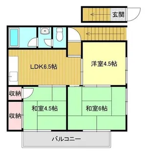 パールハイツ新野辺【5号室】の間取り