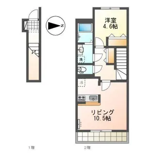 フロール・デ・セレッソII【2階】の間取り